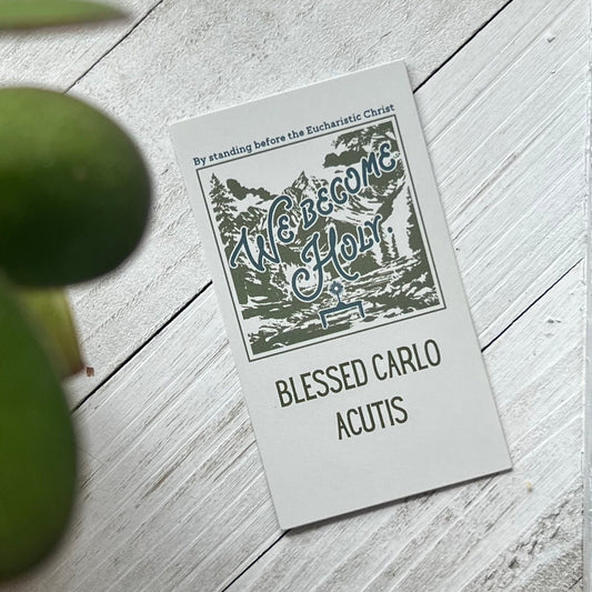 Saint Carlo Acutis Prayer Card