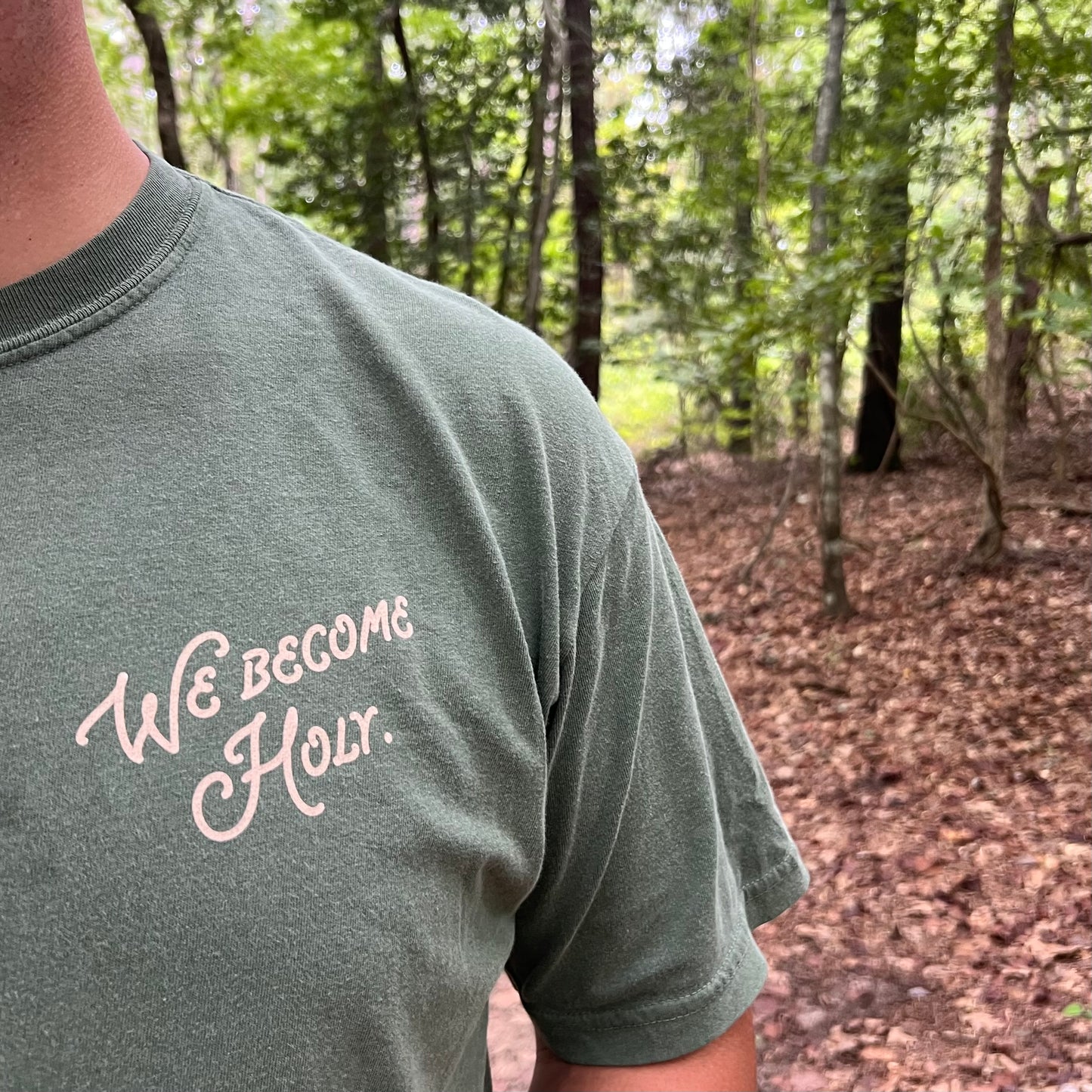 We Become Holy T-Shirt | Saint Carlo Acutis
