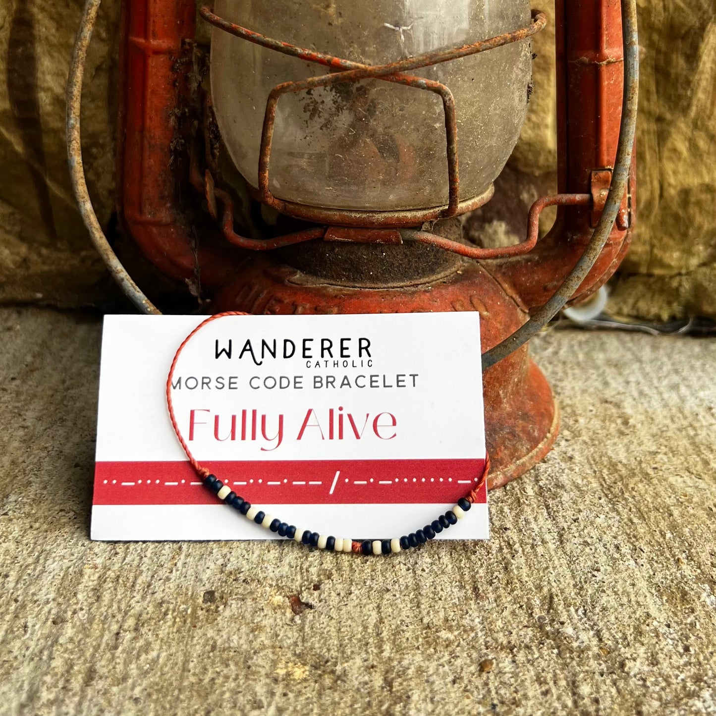 Fully Alive Morse Code Bracelet