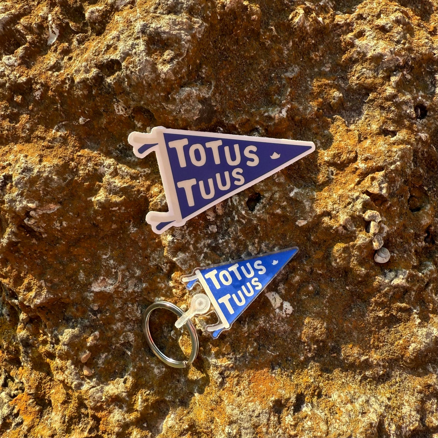 Totus Tuus Pennant Sticker