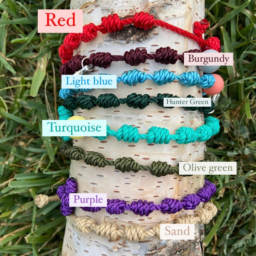 Saint Kateri Tekakwitha Twine Rosary Bracelet