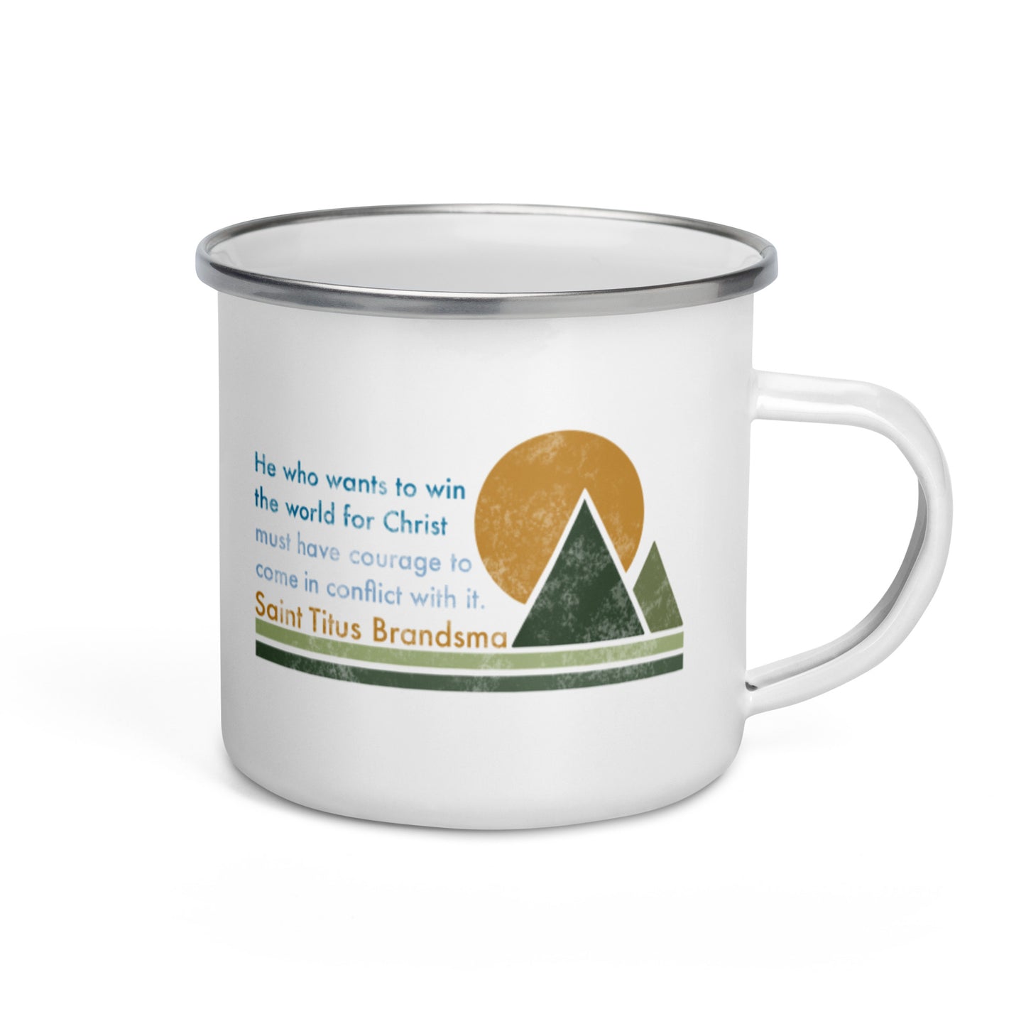 Saint Titus Brandsma Camping Enamel Mug