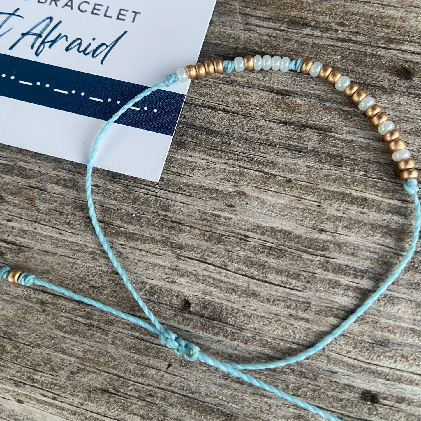 Be Not Afraid Morse Code Bracelet