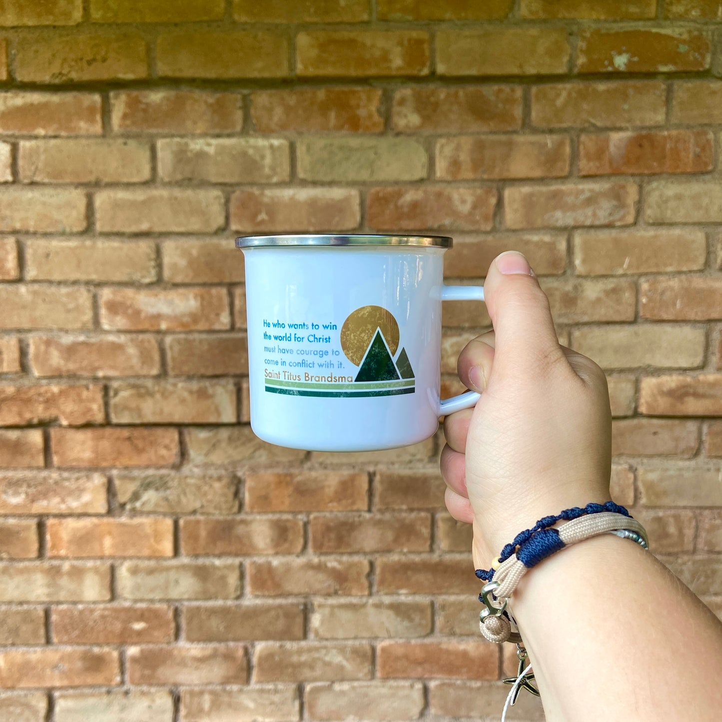 Saint Titus Brandsma Camping Enamel Mug