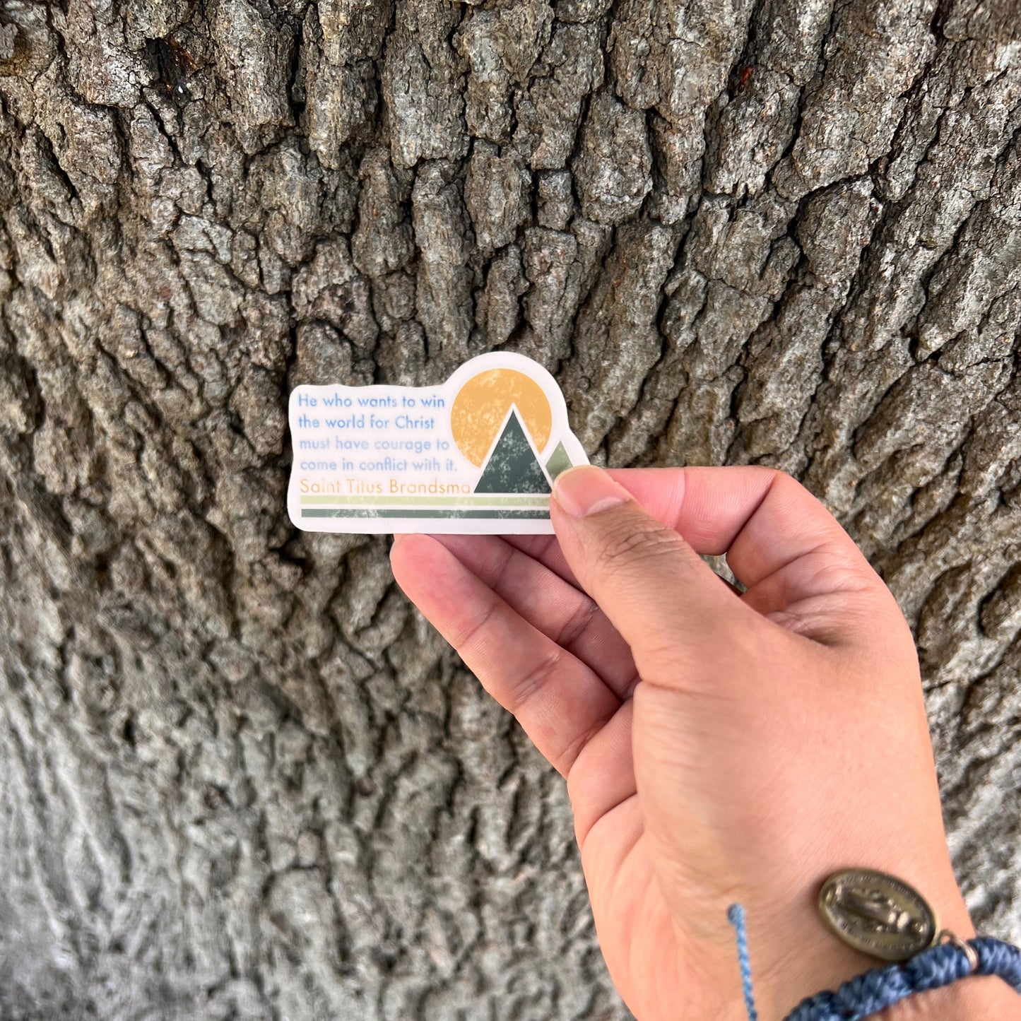 Win the World for Christ - Saint Titus Brandsma Sticker
