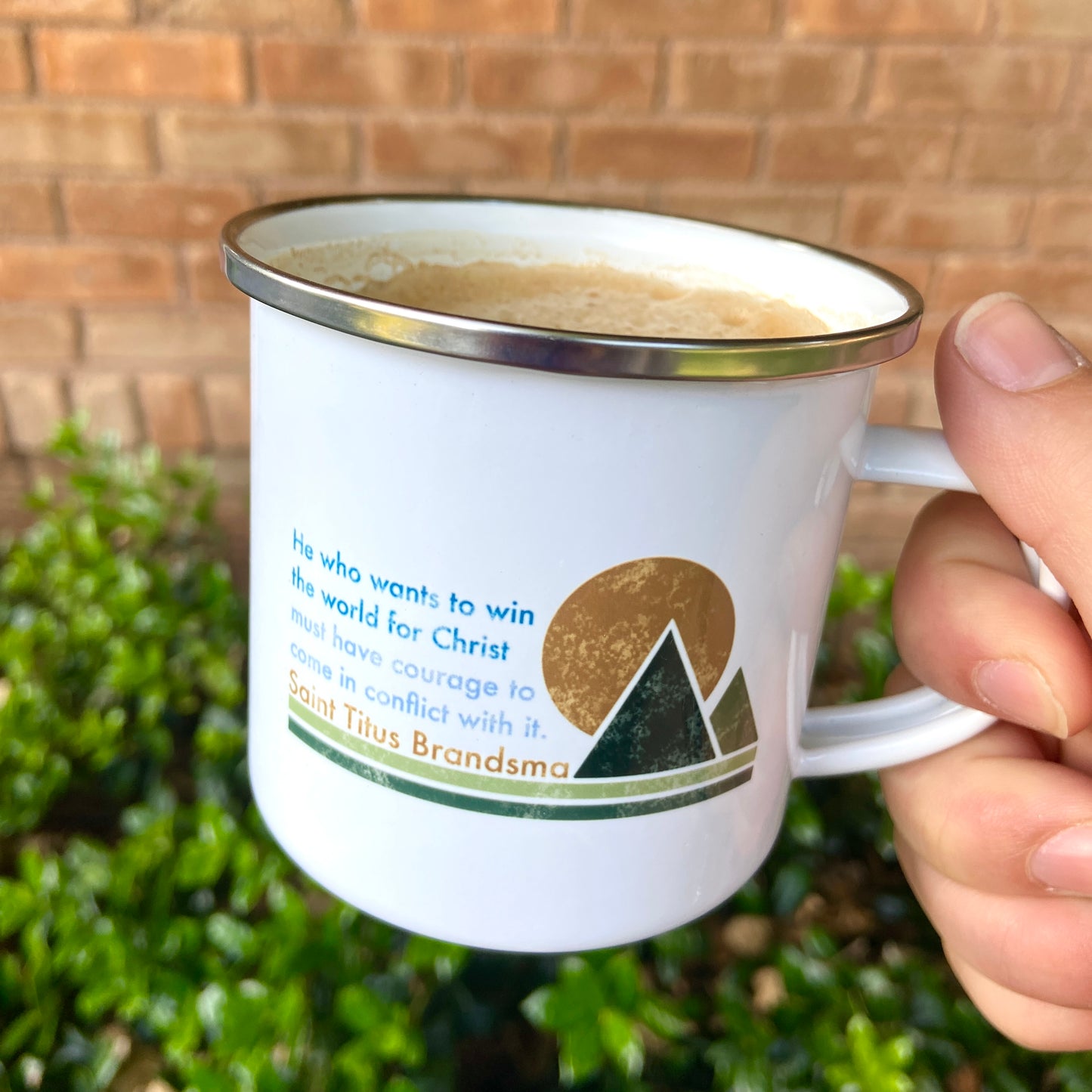 Saint Titus Brandsma Camping Enamel Mug