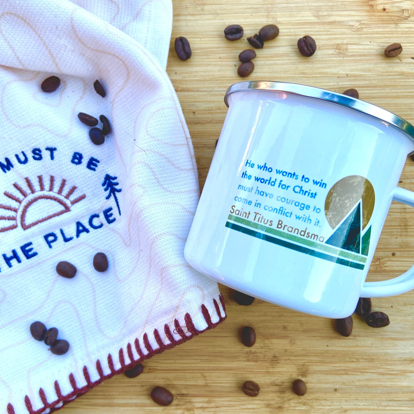 Saint Titus Brandsma Camping Enamel Mug