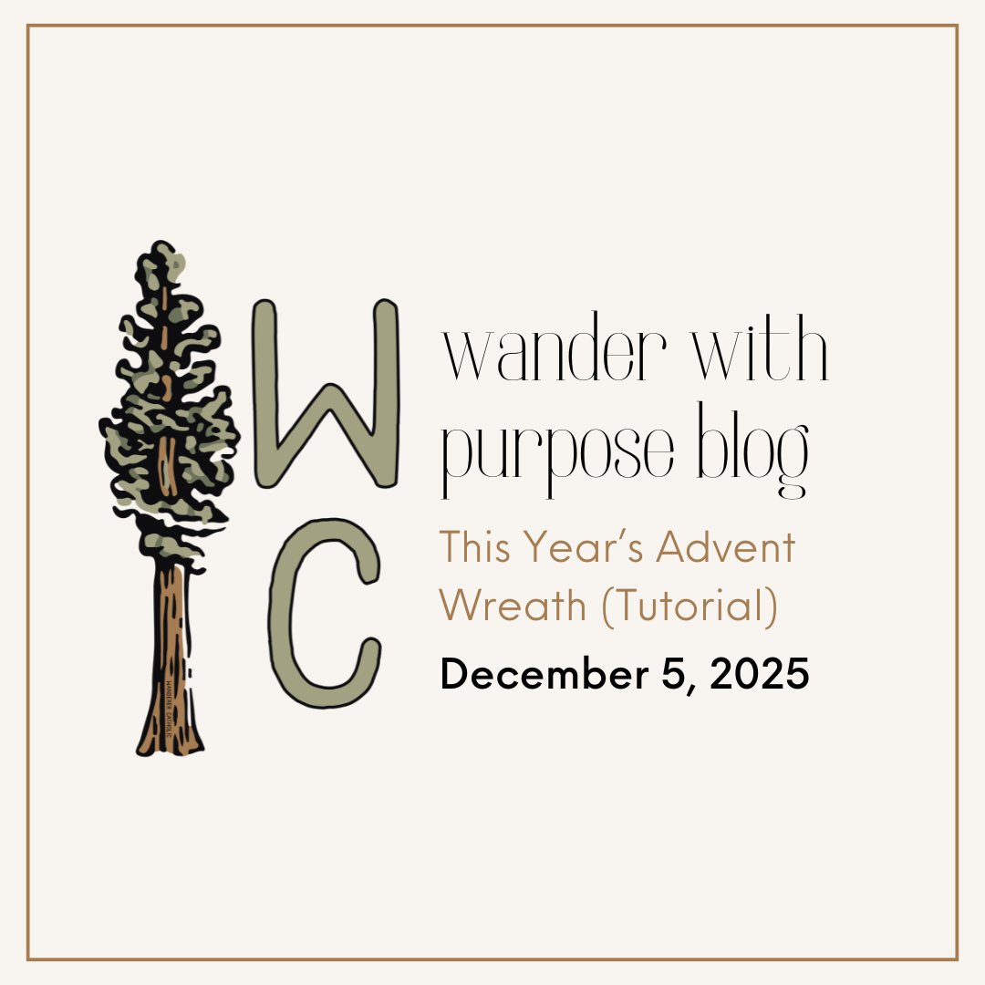 This Year's Advent Wreath (DIY Table Centerpiece)