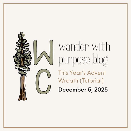 This Year's Advent Wreath (DIY Table Centerpiece)