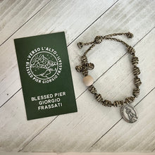 Load image into Gallery viewer, Blessed Pier Giorgio Frassati Special Edition Twine Rosary Bracelet
