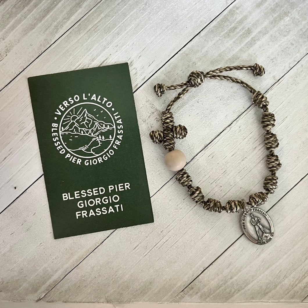 Blessed Pier Giorgio Frassati Special Edition Twine Rosary Bracelet