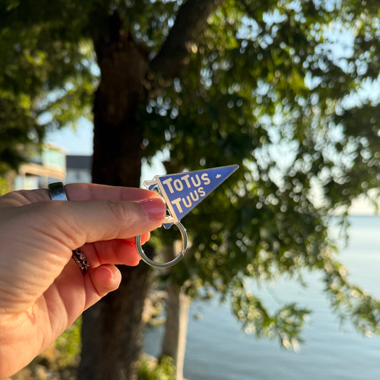 Totus Tuus Pennant Keychain