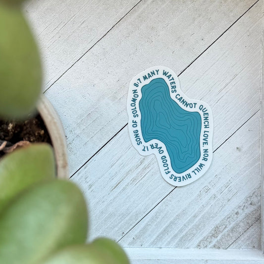 Song of Solomon 8:7 Sticker