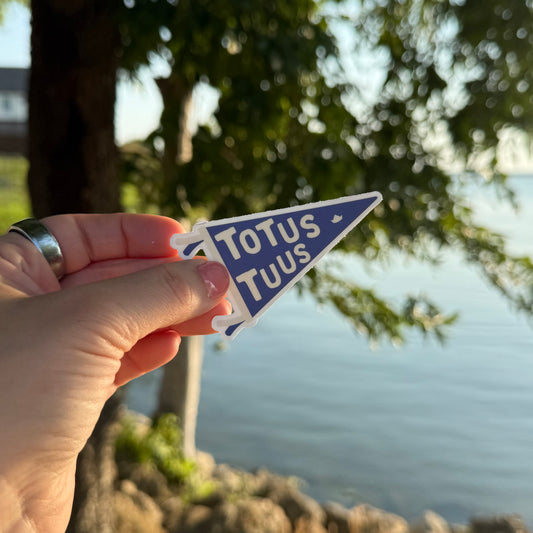 Totus Tuus Pennant Sticker