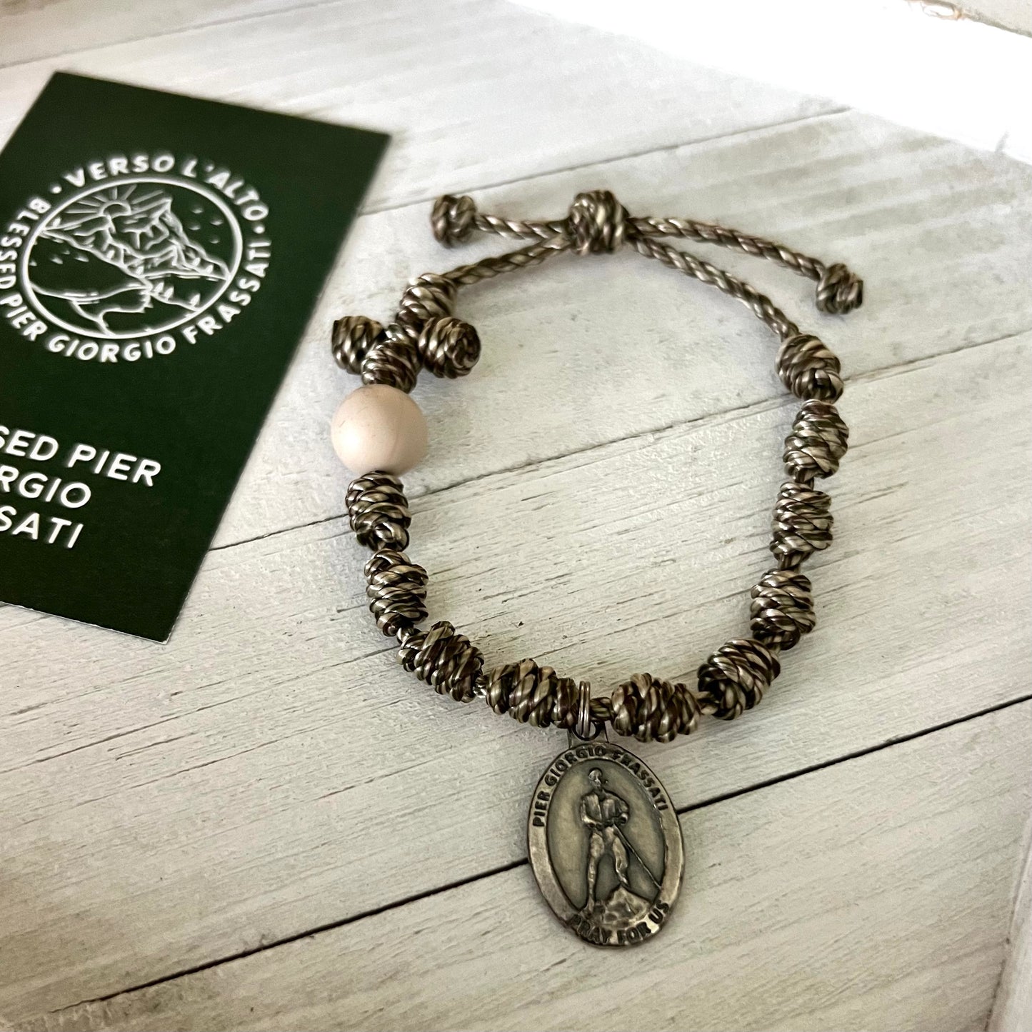 Blessed Pier Giorgio Frassati Special Edition Twine Rosary Bracelet