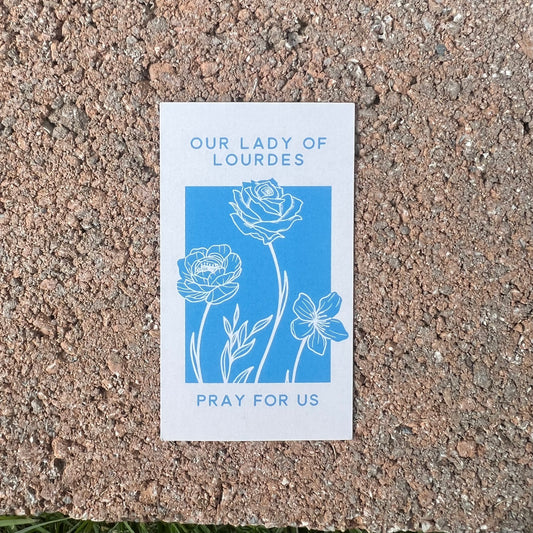 Our Lady of Lourdes Prayer Card