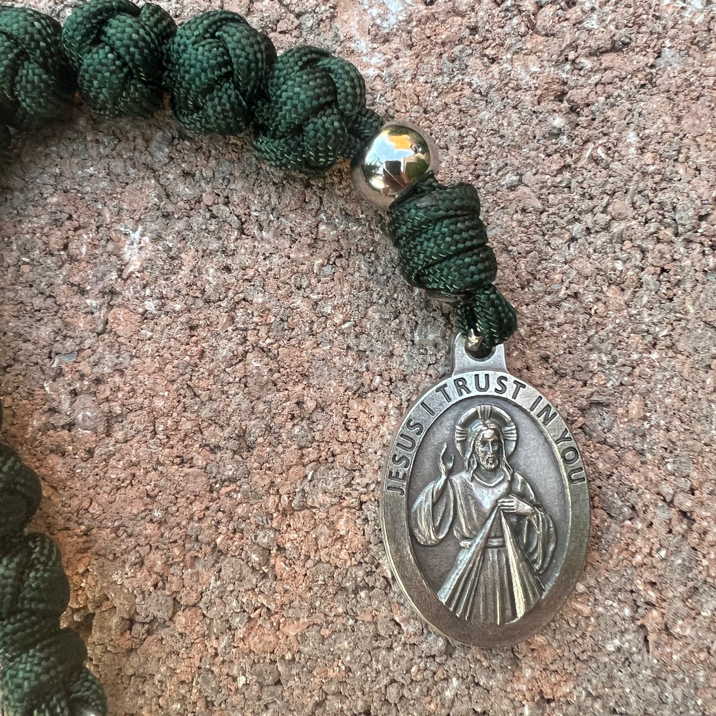 Paracord Divine Mercy Chaplet Key Chain