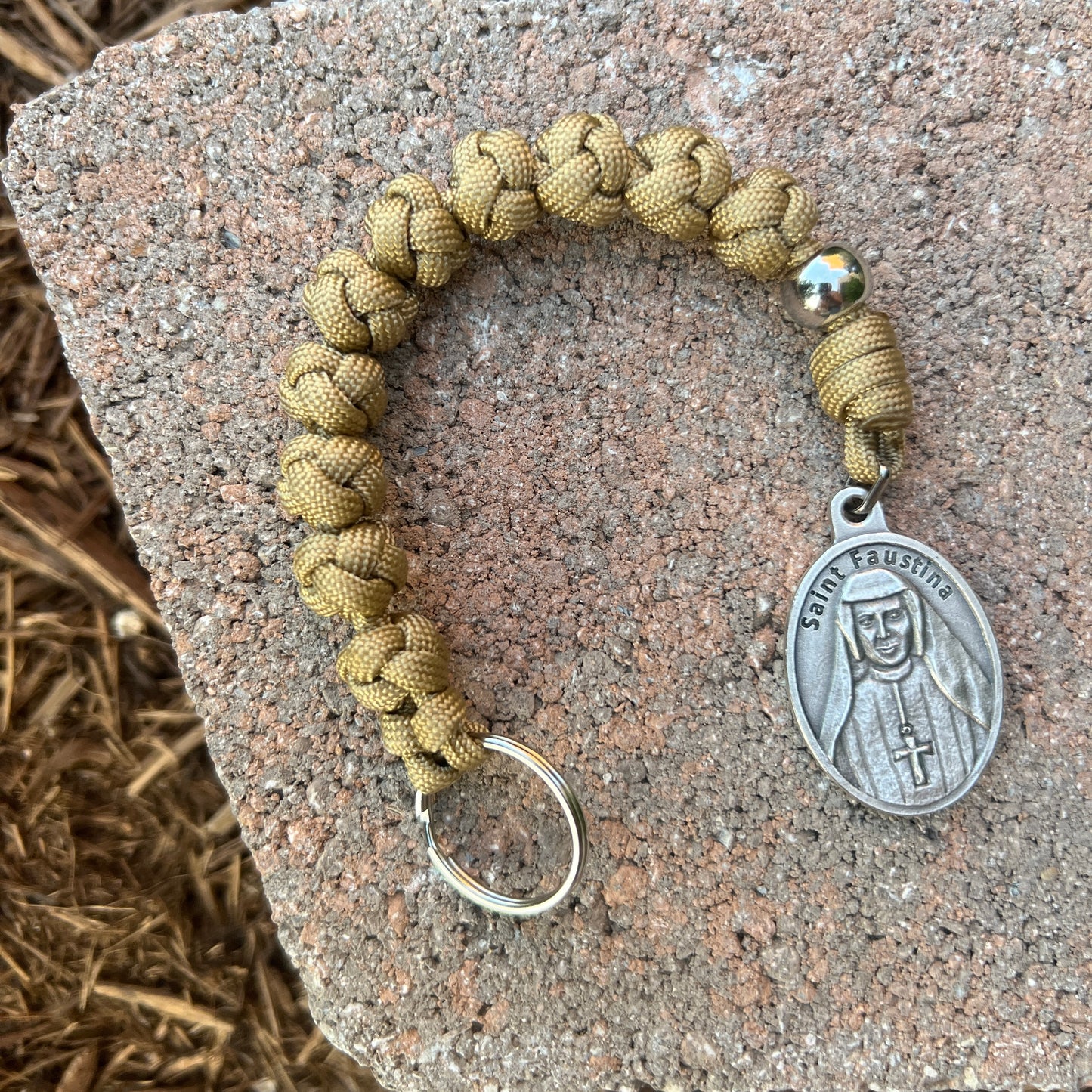 Paracord Divine Mercy Chaplet Key Chain