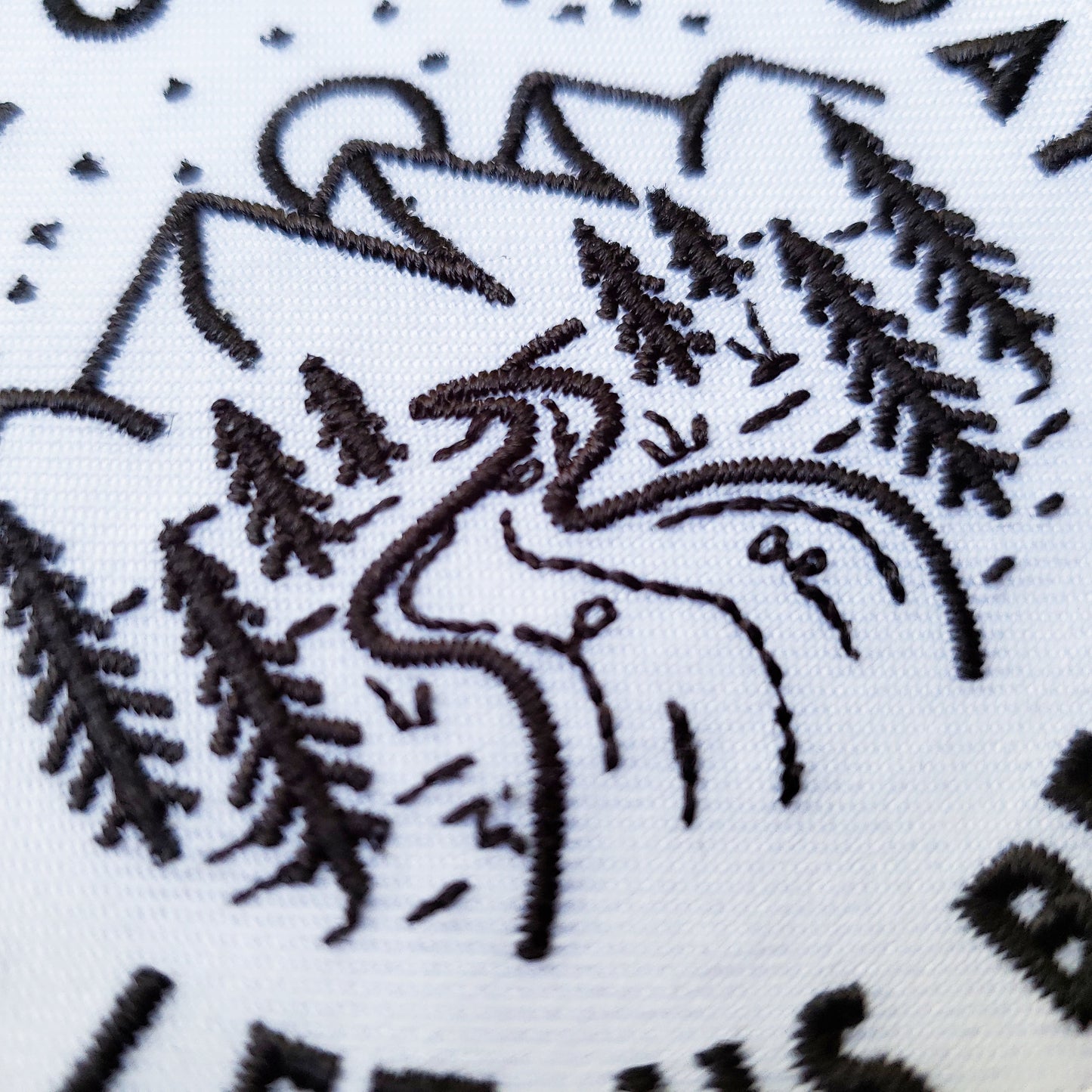 We Have Only Today Let Us Begin St. Teresa Iron On Patch close up merrow edge two