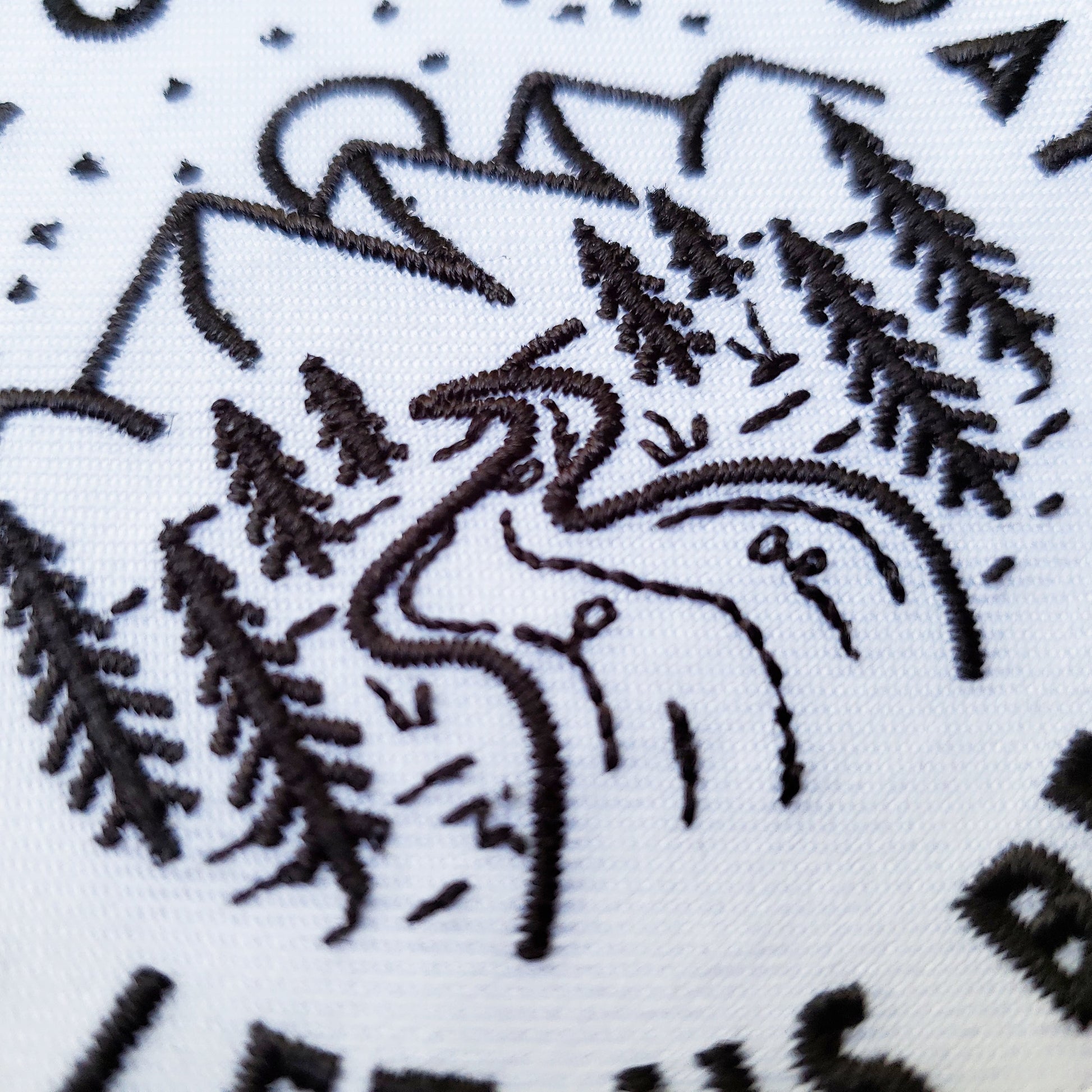 We Have Only Today Let Us Begin St. Teresa Iron On Patch close up merrow edge two