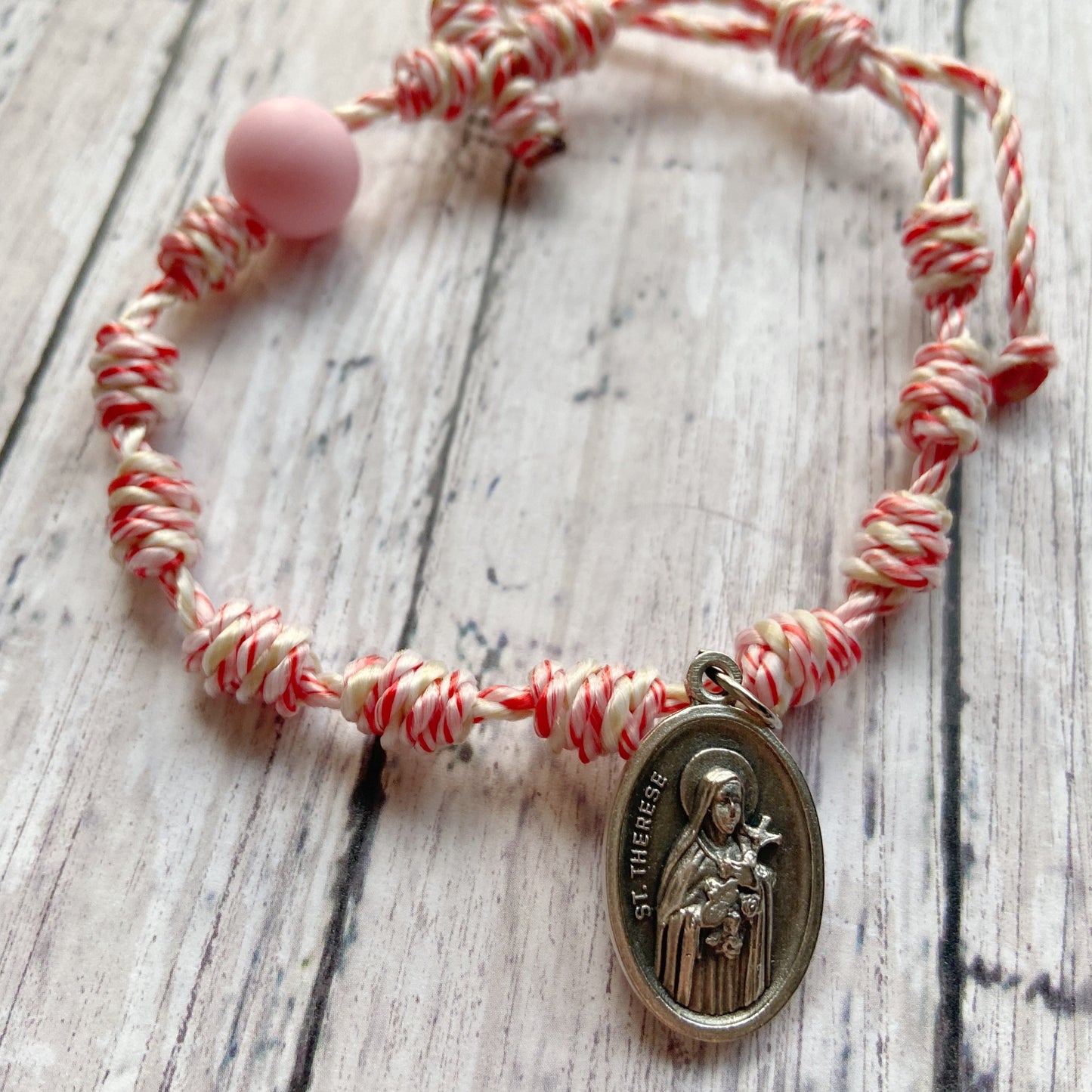 Saint Thérèse - Little Flower Special Edition Twine Rosary Bracelet