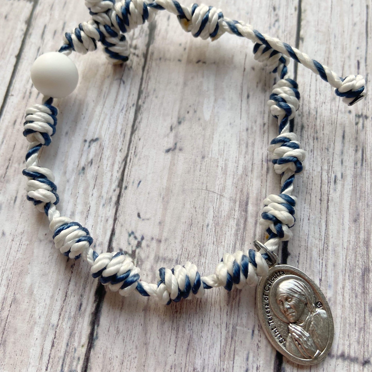 Saint Teresa of Calcutta Special Edition Twine Rosary Bracelet