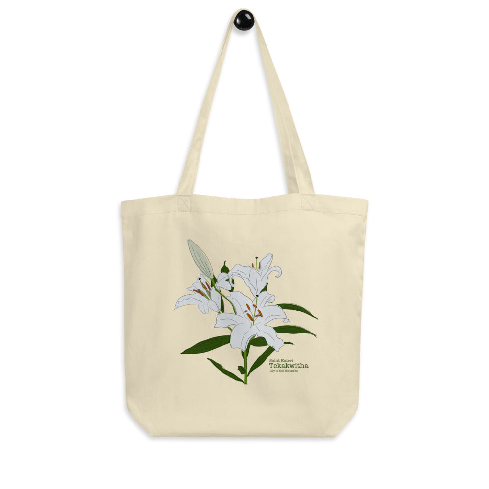 Lily of the Mohawks - St. Kateri Eco Tote Bag