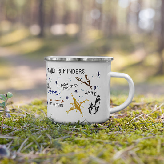 Daily Reminders Camping Mug