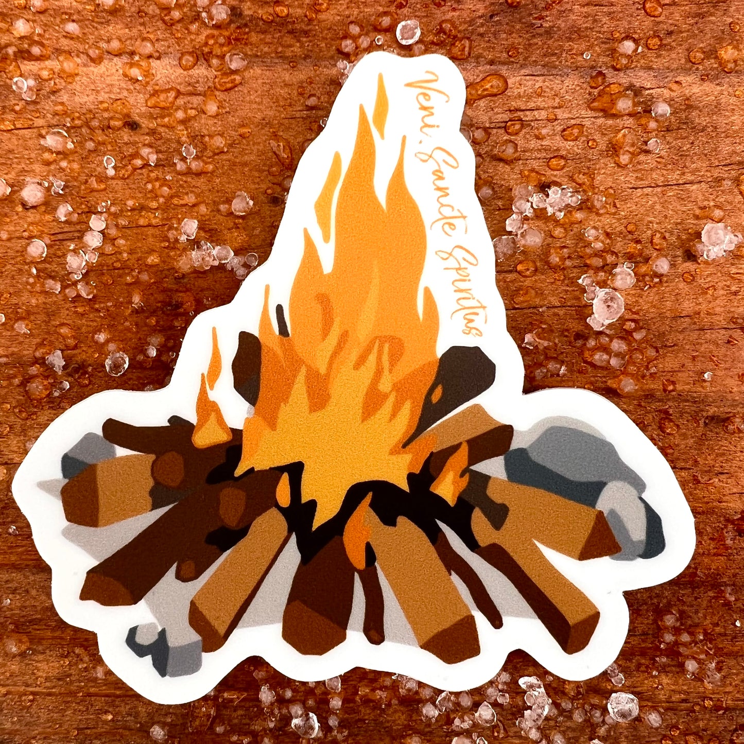 Come, Holy Spirit - Veni, Sancte Spiritus Campfire | Catholic Stickers