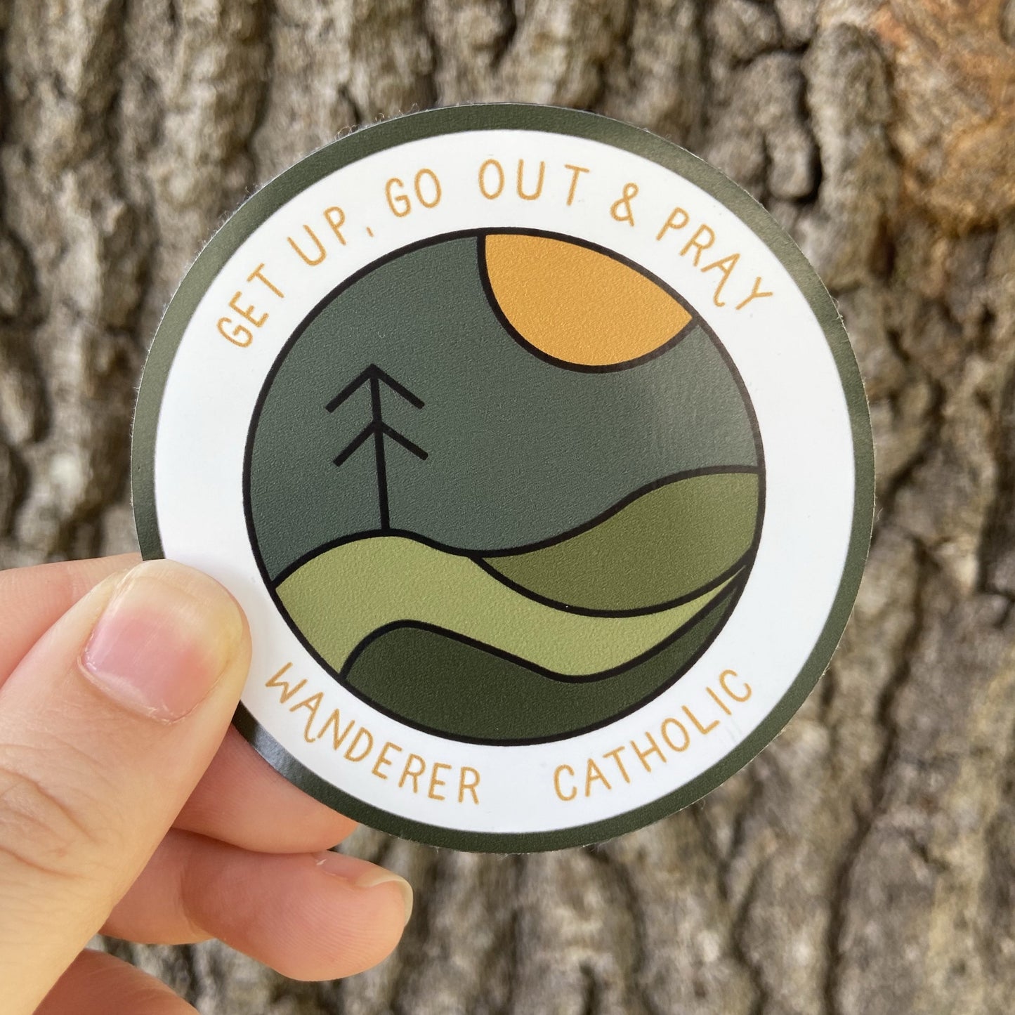 Wanderer Catholic Mission & Logo Sticker