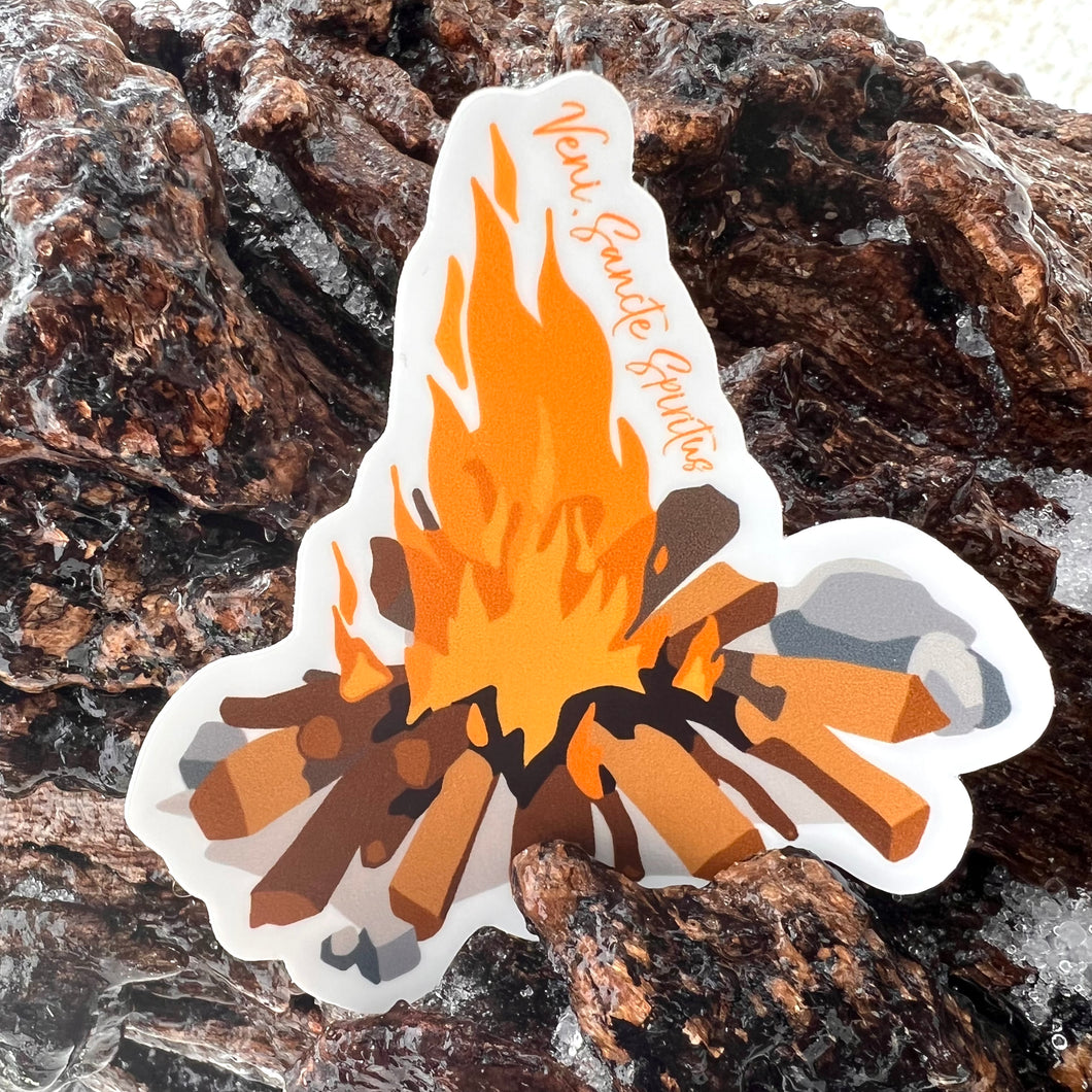 Come, Holy Spirit - Veni, Sancte Spiritus Campfire | Catholic Stickers