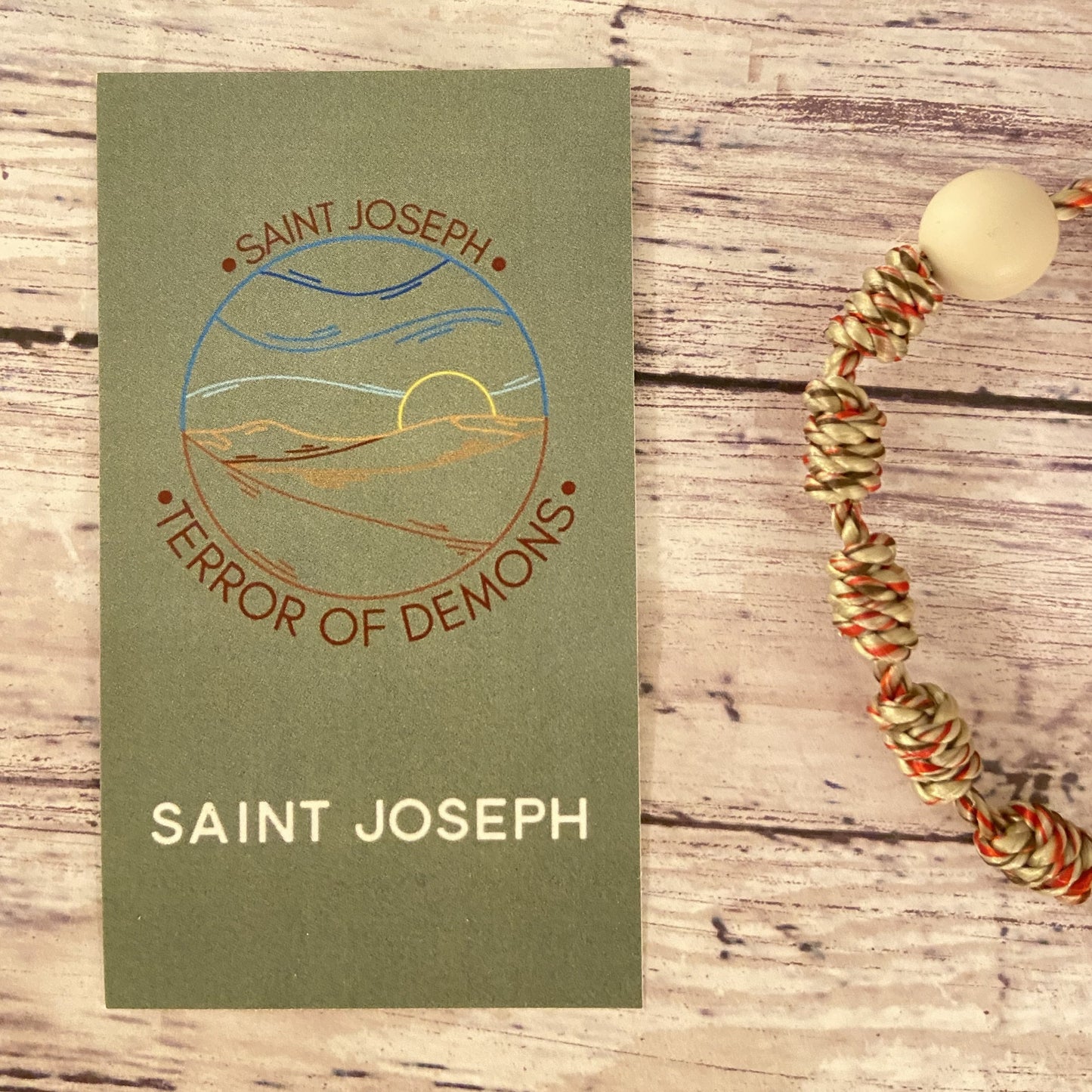 Year of Saint Joseph Special Edition Twine Rosary Bracelet