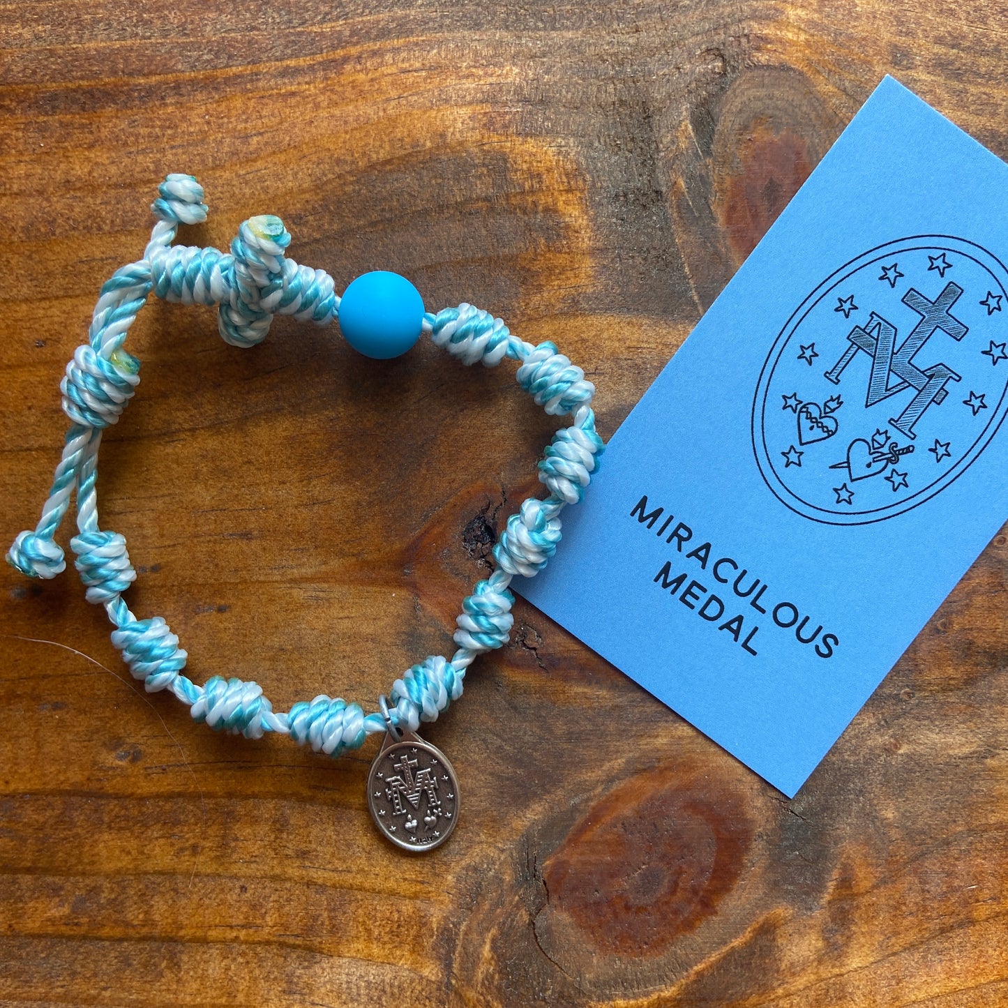 Miraculous Medal Special Edition Twine Rosary Bracelet