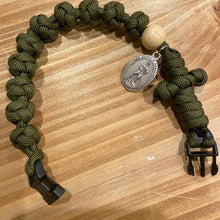 Load image into Gallery viewer, Paracord Rosary Bracelet - Diamond Knot
