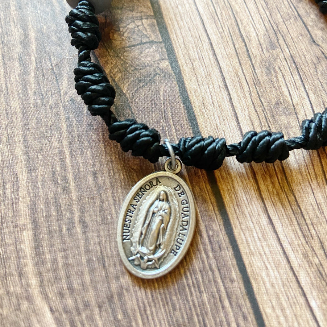 Our Lady of Guadalupe Twine Rosary Bracelet