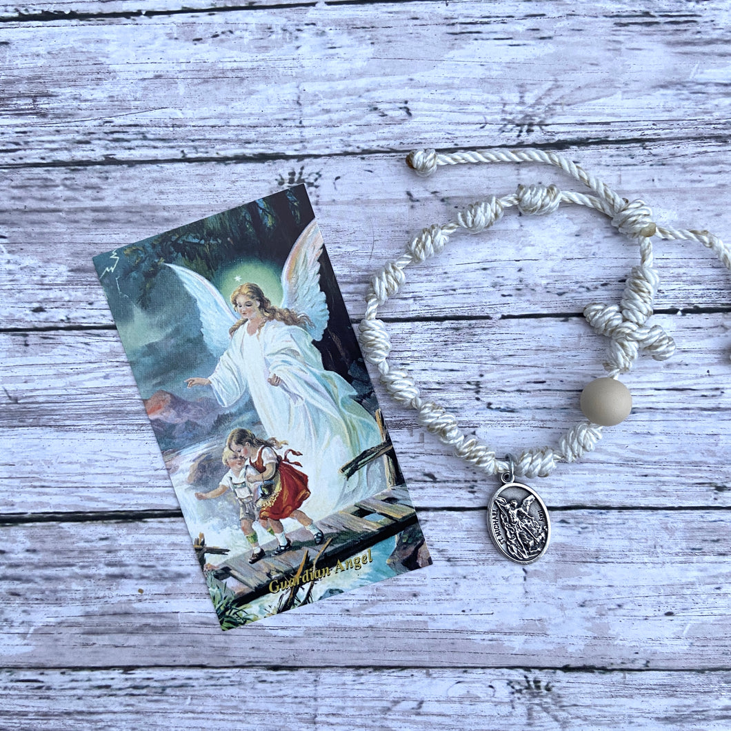 Michael the Archangel ~ Guardian Angel Special Edition Twine Rosary Bracelet