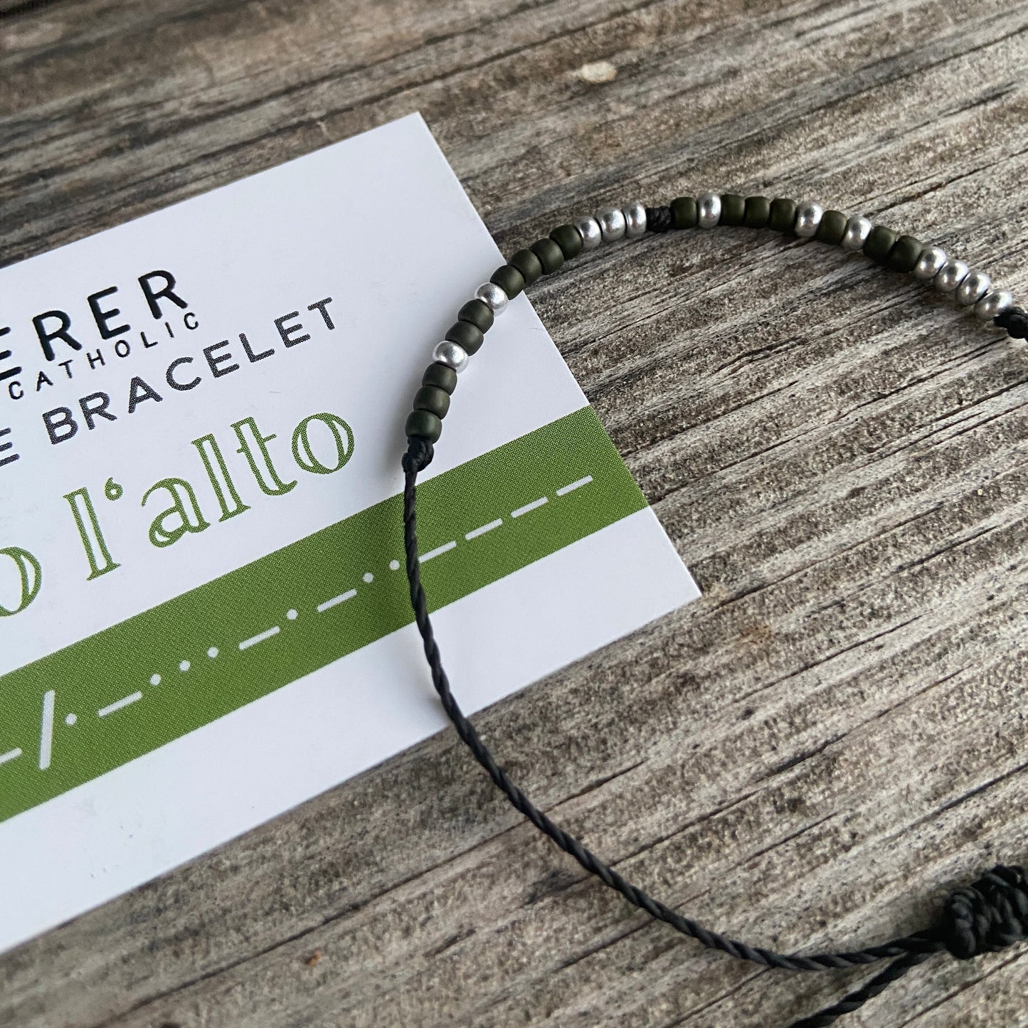 Verso L'Alto Morse Code Bracelet