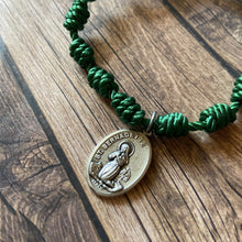 Load image into Gallery viewer, Our Lady of Lourdes ~ St. Bernadette Twine Rosary Bracelet
