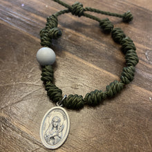 Load image into Gallery viewer, Saint Philomena Twine Rosary Bracelet
