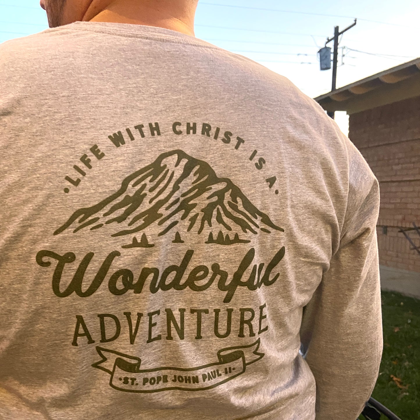 Wonderful Adventure - Saint John Paul II Long Sleeve T-shirt