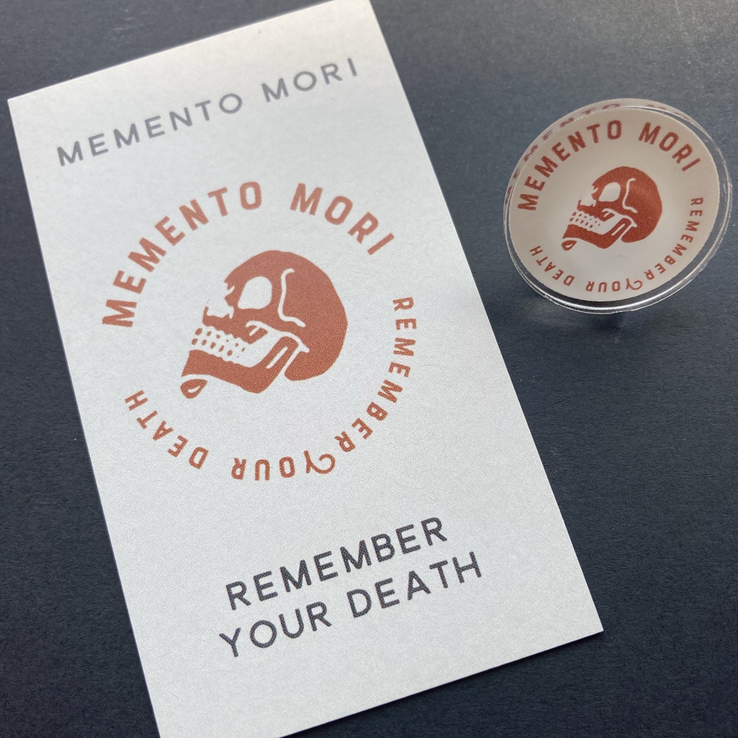 Memento Mori Acrylic Pin