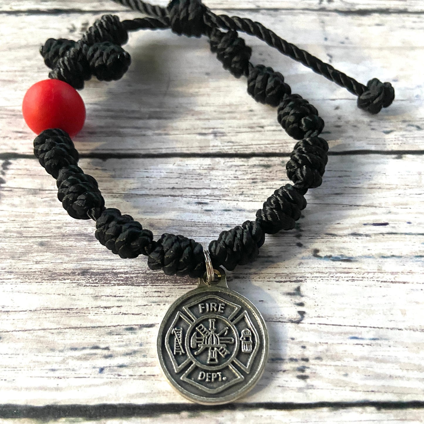 First Responder Twine Rosary Bracelet