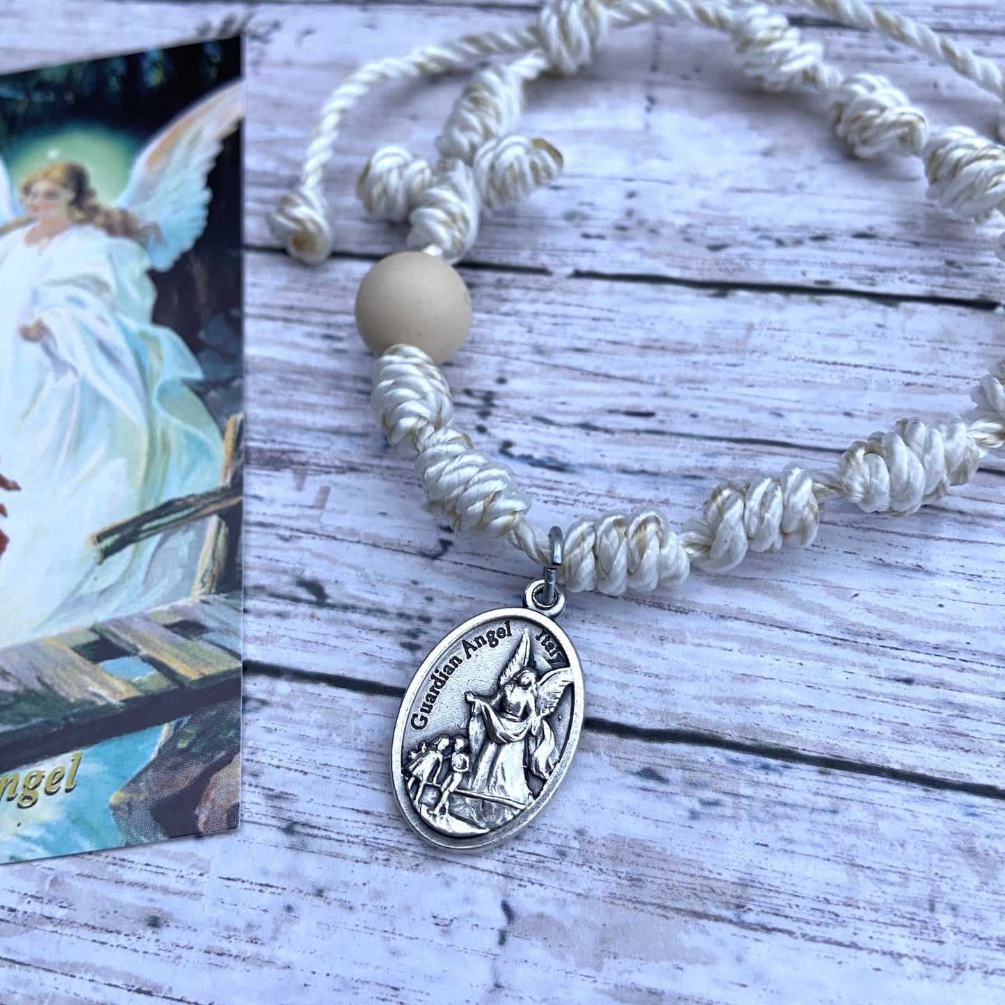 Michael the Archangel ~ Guardian Angel Special Edition Twine Rosary Bracelet