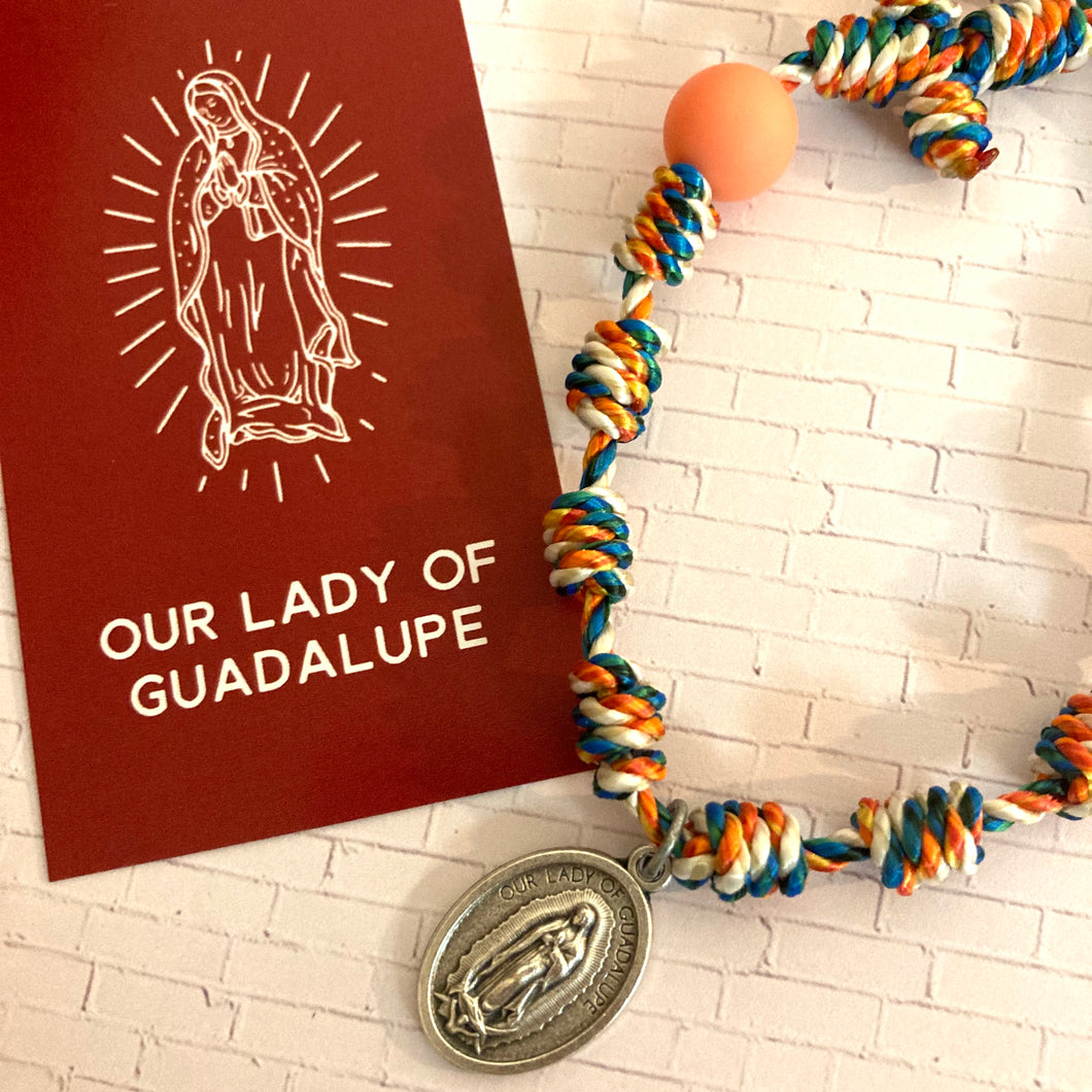 Our Lady of Guadalupe Special Edition Twine Rosary Bracelet