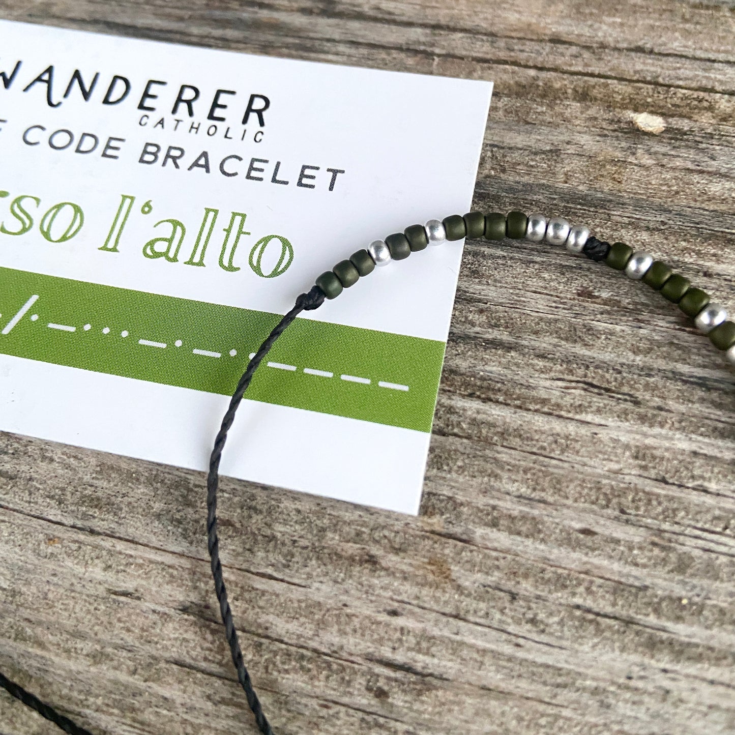 Verso L'Alto Morse Code Bracelet