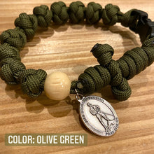 Load image into Gallery viewer, Paracord Rosary Bracelet - Diamond Knot
