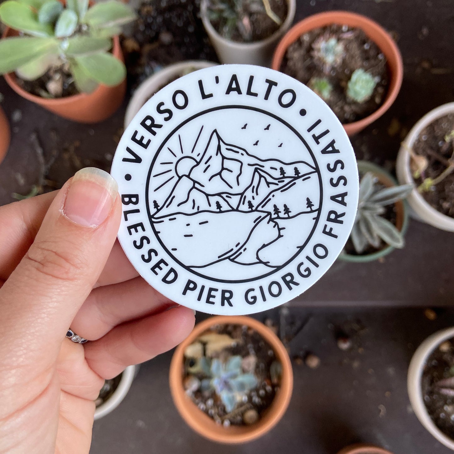 Verso L'alto Circle Sticker