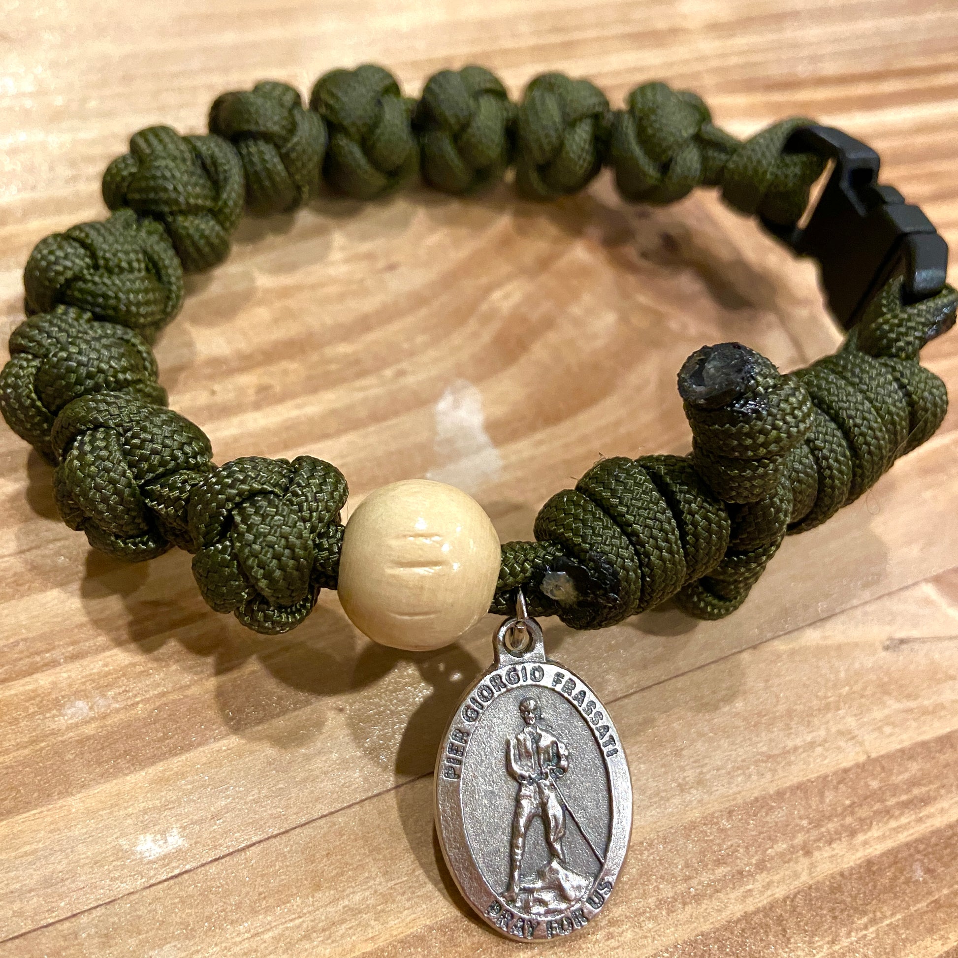 Paracord Rosary Bracelet Diamond Knot – Wanderer Catholic