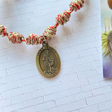 Load image into Gallery viewer, Saint Francis of Assisi Twine Rosary Bracelet
