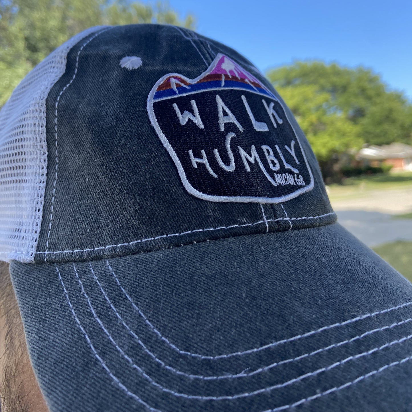 Walk Humbly - Micah 6:8 Distressed Hat